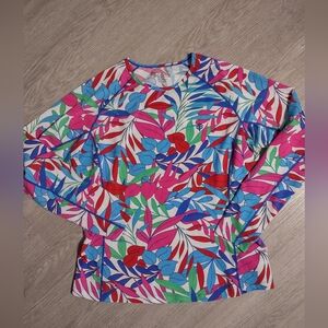 Coolibar Upf 50 Active Wear Women's Top Sz XL Protection Activities In The Sun